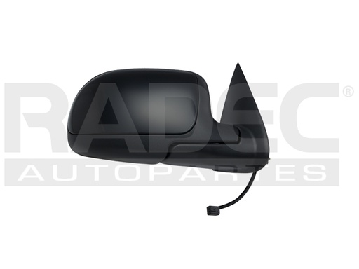 ESPEJO CV SILVERADO/SIERRA 99-06 LINEA ANTERIOR/SUBURBAN 00-06 NEGRO ELECTRICO DER