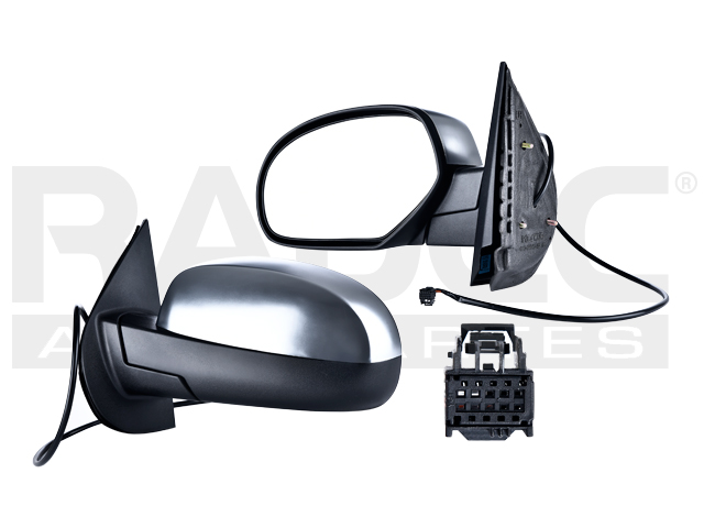 ESPEJO CV CHEYENNE 07-13 ELECTRICO C/DESENPANANTE SATINADO/CORRUGADO PPV/SSV/HYBRID/LTZ/BASE/LS/LT/Z71 V8 8 CILINDROS 4.8/5.3/6.0/6.2/6.6L 2/4 PUERTAS IZQ