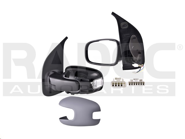 ESPEJO FT UNO 17-19 ELECTRICO C/DESEMPANANTE C/DIRECCIONAL 7 PINES P/PINTAR IZQ