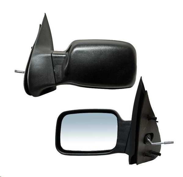 ESPEJO FD COURIER 01-12 C/CONTROL CORRUGADO NEGRO IZQ