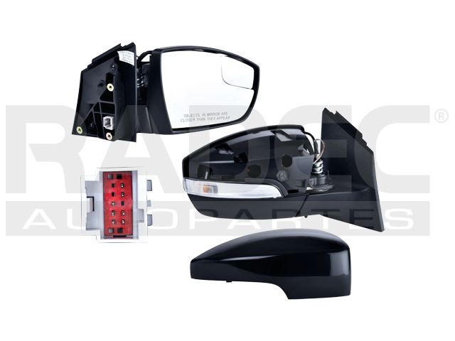 ESPEJO FD FOCUS 12-14 ELECTRICO C/DIRECCIONAL C/PUNTO CIEGO P/PINTAR 5 PINES ST/TITANIUM/SEL/SE/S L4 4CILINDROS 2.0L 4 PUERTAS DER