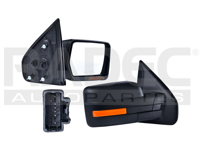 ESPEJO FD LOBO 09-14 ELECTRICO C/DESENPANANTE C/DIRECCIONAL CORRUGADO 7 PINES DER