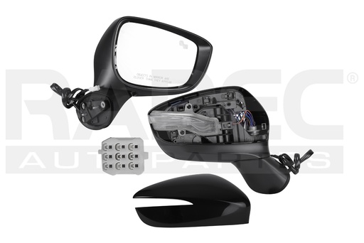 ESPEJO MZ CX5 15-17 ELECTRICO C/DIRECCIONAL C/SENSOR DE PROXIMIDAD P/PINTAR 6 PINES I GRAND TOURING/S GRAND TOURING L4 4 CILINDROS 2.0/2.5L 5 PUERTAS DER