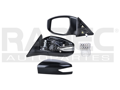 ESPEJO NS ALTIMA 13-18 ELECTRICO C/DIRECCIONAL P/PINTAR 5 PINES BASE/S/SL/SR/SV/SENSE/ADVANCE/EXCLUSIVE L4/V6 4/6 CILINDROS 2.5/3.5L 4 PUERTAS IZQ