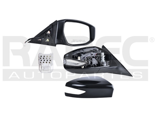 ESPEJO NS ALTIMA 13-18  ELECTRICO C/DESEMPANANTE C/DIRECCIONAL P/PINTAR 7 PINES BASE/S/SL/SR/SV/SENSE/ADVANCE/EXCLUSIVE L4/V6 4/6 CILINDROS 2.5/3.5L 4 PUERTAS DER