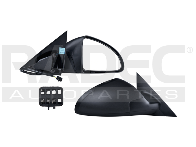 ESPEJO PT G6 05-10 ELECTRICO CORRUGADO 3 PINES GXP/SE/GT/BASE DER