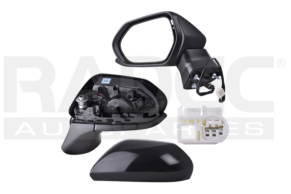 ESPEJO TY CAMRY 18-22 ELECTRICO P/PINTAR 3PINES HYBRID/LE/SE/L/XLE/XSE L4/V6 4/6 CILINDROS 2.5/3.5L 4 PUERTAS IZQ