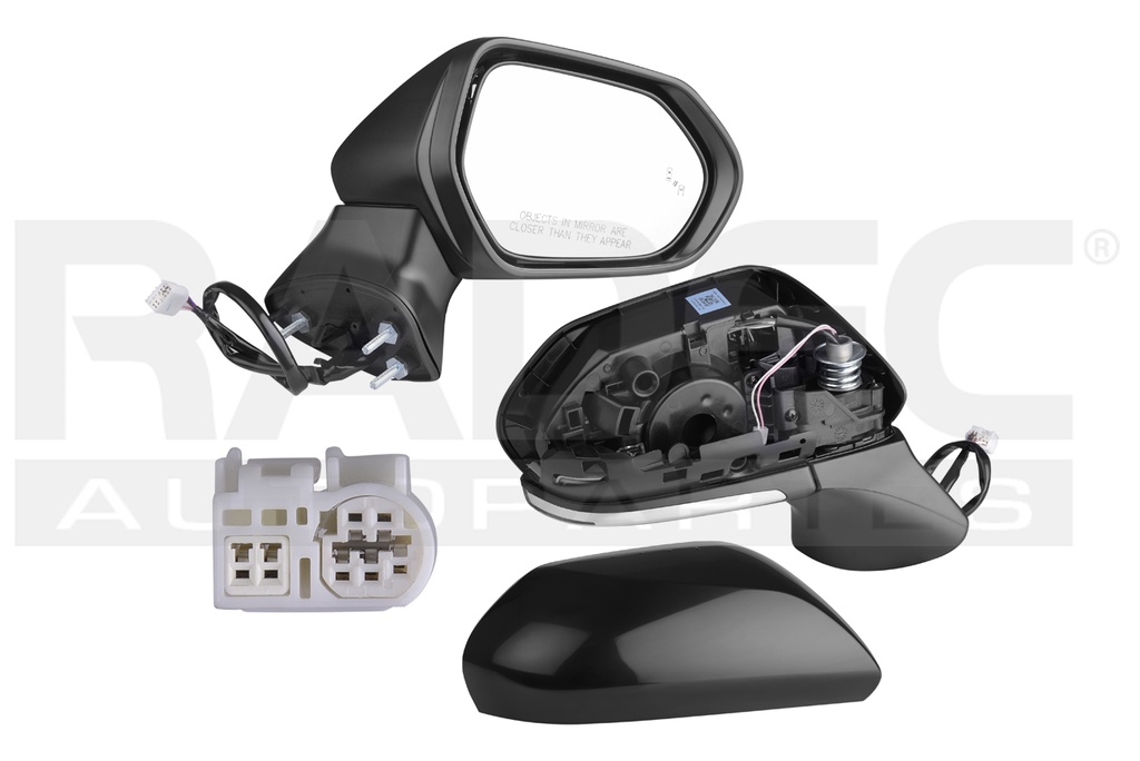 ESPEJO TY CAMRY 18-22 ELECTRICO C/DIRECCIONAL P/SENSOR DE PROXIMIDAD P/PINTAR 7 PINES SE/LE/XLE NAVI/HYBRID L4 4 CILINDROS 2.5L 4 PUERTAS DER