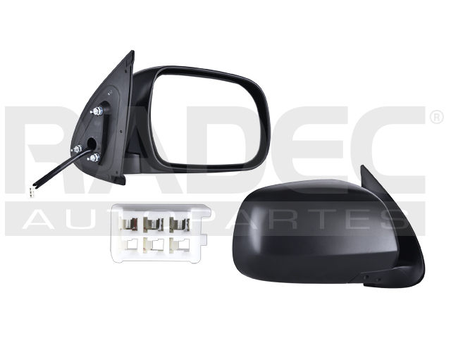 ESPEJO TY HILUX 05-11 ELECTRICO NEGRO 3 PINES DER