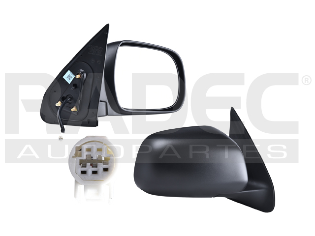 ESPEJO TY TACOMA 05-11 ELECTRICO CORRUGADO 3 PINES X-RUNNER/PRE RUNNER/BASE L4/V6 4/6CILINDROS 2.7/4.0L 2/4 PUERTAS DER