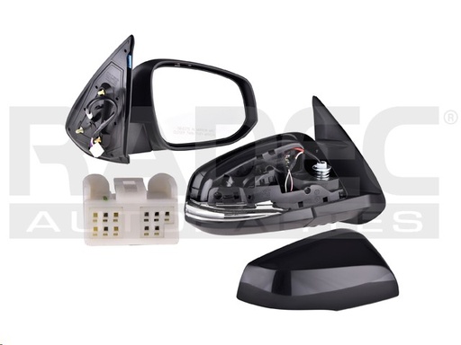 ESPEJO TY TACOMA 16-23 ELECTRICO C/DESEMPANANTE C/DIRECCIONAL P/PINTAR (7 PINES) 4X2/4X4/TRD/SPORT/EDICION ESPECIAL V6 6 CILINDROS 3.5L 4 PUERTAS DER