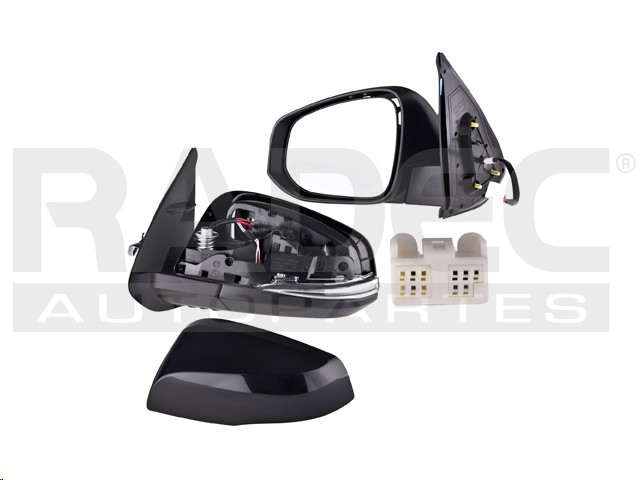 ESPEJO TY TACOMA 16-23 ELECTRICO C/DESEMPANANTE C/DIRECCIONAL P/PINTAR (7 PINES) 4X2/4X4/TRD/SPORT/EDICION ESPECIAL V6 6 CILINDROS 3.5L 4 PUERTAS IZQ