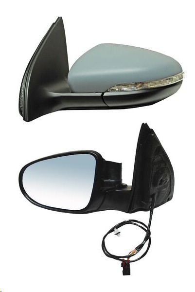 ESPEJO VW GOLF 10-14 ELECTRICO C/DESEMPANANTE C/DIRECCIONAL E/ABATIBLE P/PINTAR 6 PINES GTI/BASE/SPORTLINE/HIGHLINE/TRENDLINE/COMFORTLINE IZQ