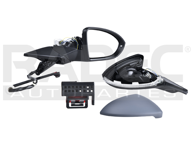 ESPEJO VW GOLF 15-19 ELECTRICO C/DESEMPANANTE C/DIRECCIONAL C/MEMORIA C/LUZ INFERIOR P/PINTAR 11 PINES GTI/R-LINE/STYLE/LIFE/HIGHLINE/TRENDLINE/COMFORTLINE/WAGON DER