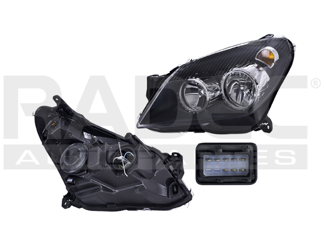 FARO CV ASTRA 06-08 EUROPEO ELECTRICO C/ MOTOR FONDO NEGRO P/FOCO HALOGENO S/FOCO DEPO IZQ