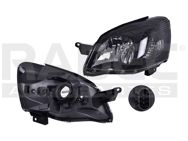 FARO CV CHEVY 09-12 FONDO NEGRO S/FOCO DEPO IZQ