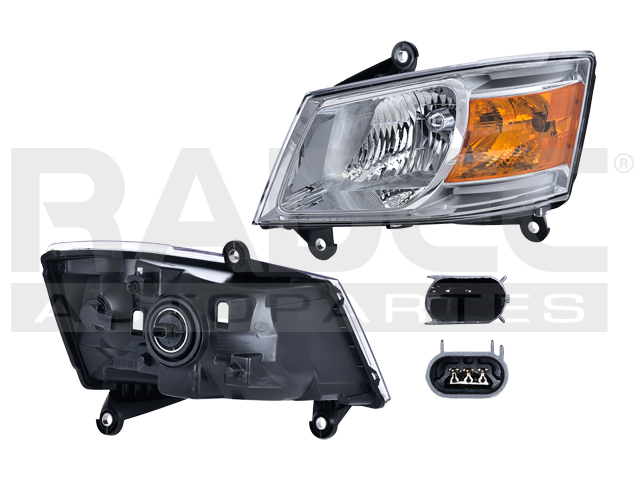 FARO DG CARAVAN 08-10 AMERICANO C/FOCO DEPO IZQ