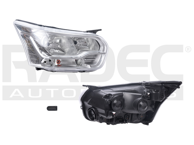 FARO FD TRANSIT 14-16 ELECTRICO C/MOTOR FONDO CROMADO S/FOCO DEPO DER
