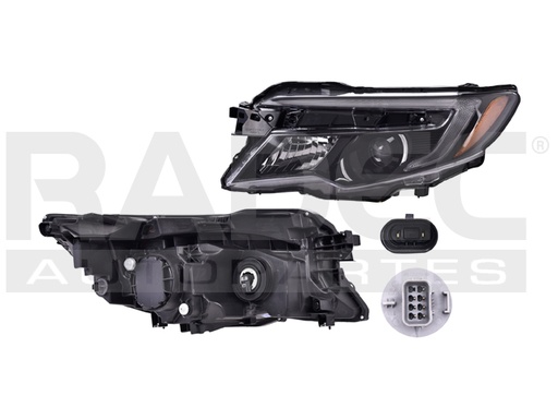 FARO HD PILOT 16-18 C/LEDS C/FOCO DEPO IZQ