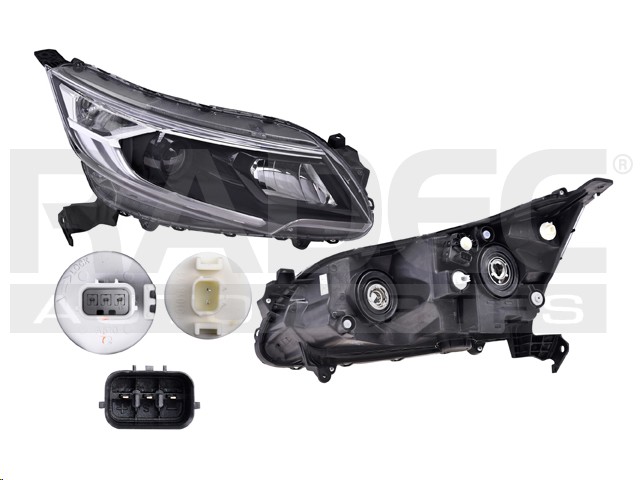 FARO HD BR-V 18-19 C/MOTOR C/LUZ DE DIA DER