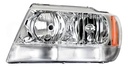 FARO JP GRAND CHEROKEE 99-04 FONDO CROMADO CUARTO BLANCO S/FOCO DEPO IZQ
