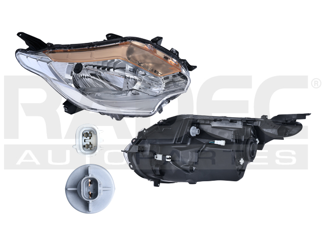 FARO MT L200 16-19 MANUAL/ELECTRICO FONDO CROMADO P/FOCO HALOGENO S/FOCO DEPO DER