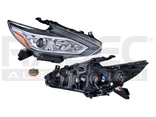 FARO NS ALTIMA 17-18 FONDO CROMADO P/FOCO HALOGENO C/FOCO DEPO DER
