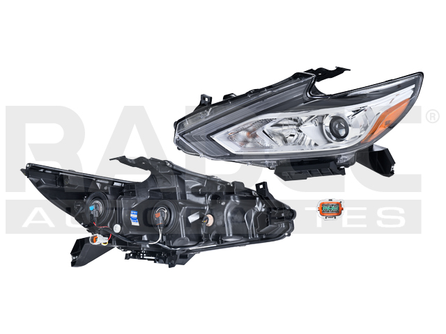 FARO NS ALTIMA 17-18 FONDO CROMADO P/FOCO HALOGENO C/FOCO DEPO IZQ
