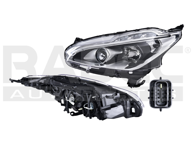 FARO PG 208 17-21 ELECTRICO C/LUPA P/FOCO HALOGENO C/LEDS S/FOCO DEPO IZQ