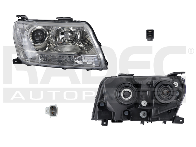 FARO SZ GRAND VITARA 09-16 MANUAL/ELECTRICO FONDO NEGRO S/FOCO DEPO DER