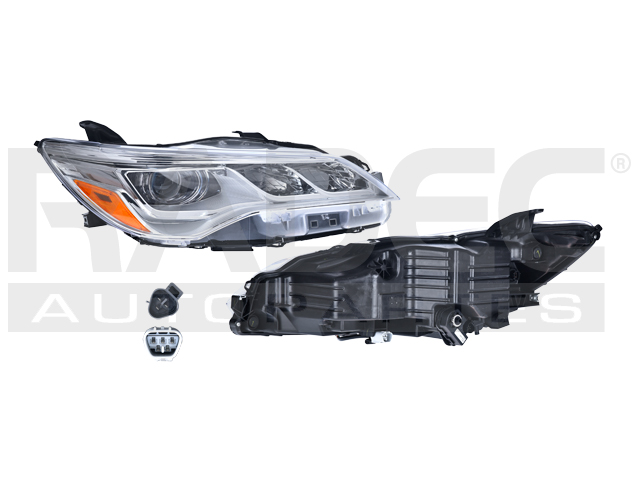 FARO TY CAMRY 15-17 FONDO CROMADO C/LEDS C/FOCO DEPO DER