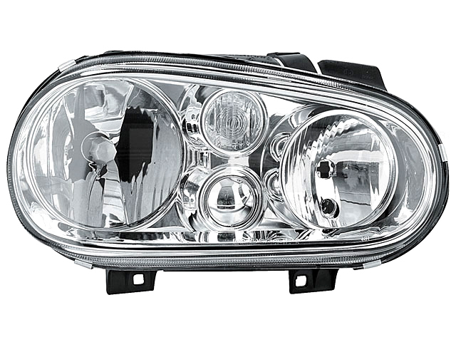 FARO VW GOLF 00-07 ELECTRICO C/BASE P/FOCO HALOGENO S/FARO DE NIEBLA S/FOCO DEPO DER
