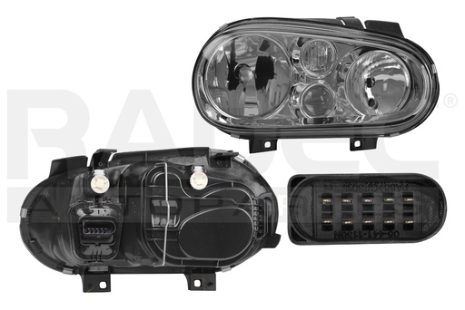 FARO VW GOLF 00-07 C/BASE C/FARO NIEBLA S/FOCO DEPO DER