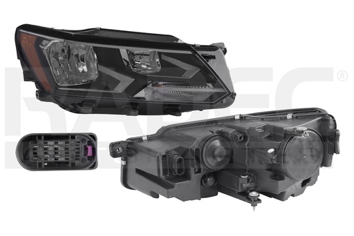 FARO VW PASSAT 16-19 C/FOCO HALOGENO DEPO DER