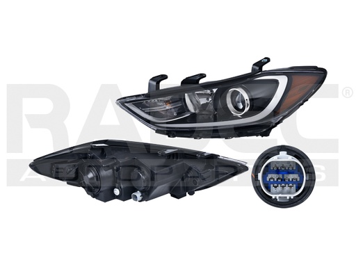 FARO HY ELANTRA 17-18 C/LUZ DE DIA P/FOCO HALOGENO C/FOCO DEPO IZQ