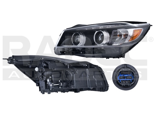 FARO KI SORENTO 16-18 C/LEDS C/FOCO DEPO IZQ