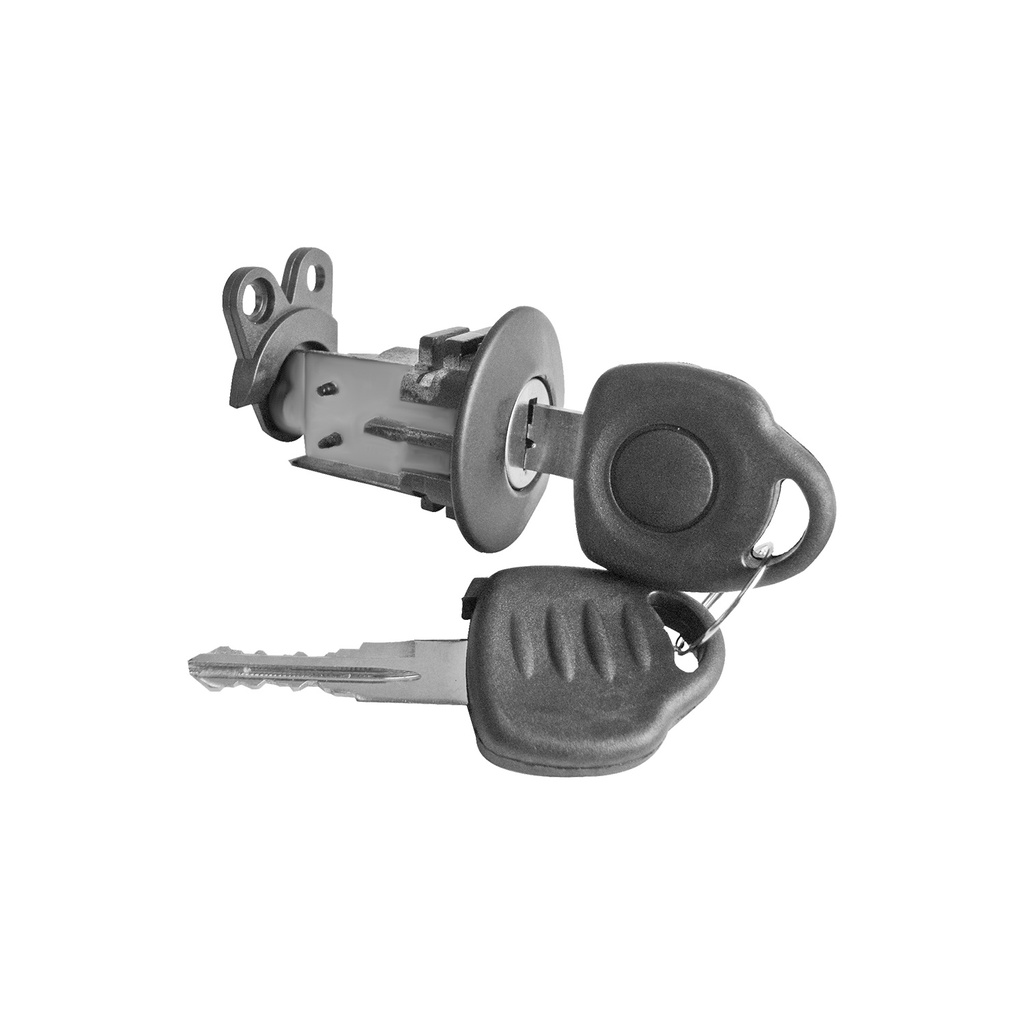 CILINDRO PARA CAJUELA CV CHEVY JOY / POP/MONZA 04-12  CON LLAVE METAL NEGRA/CROMO GENERICA    