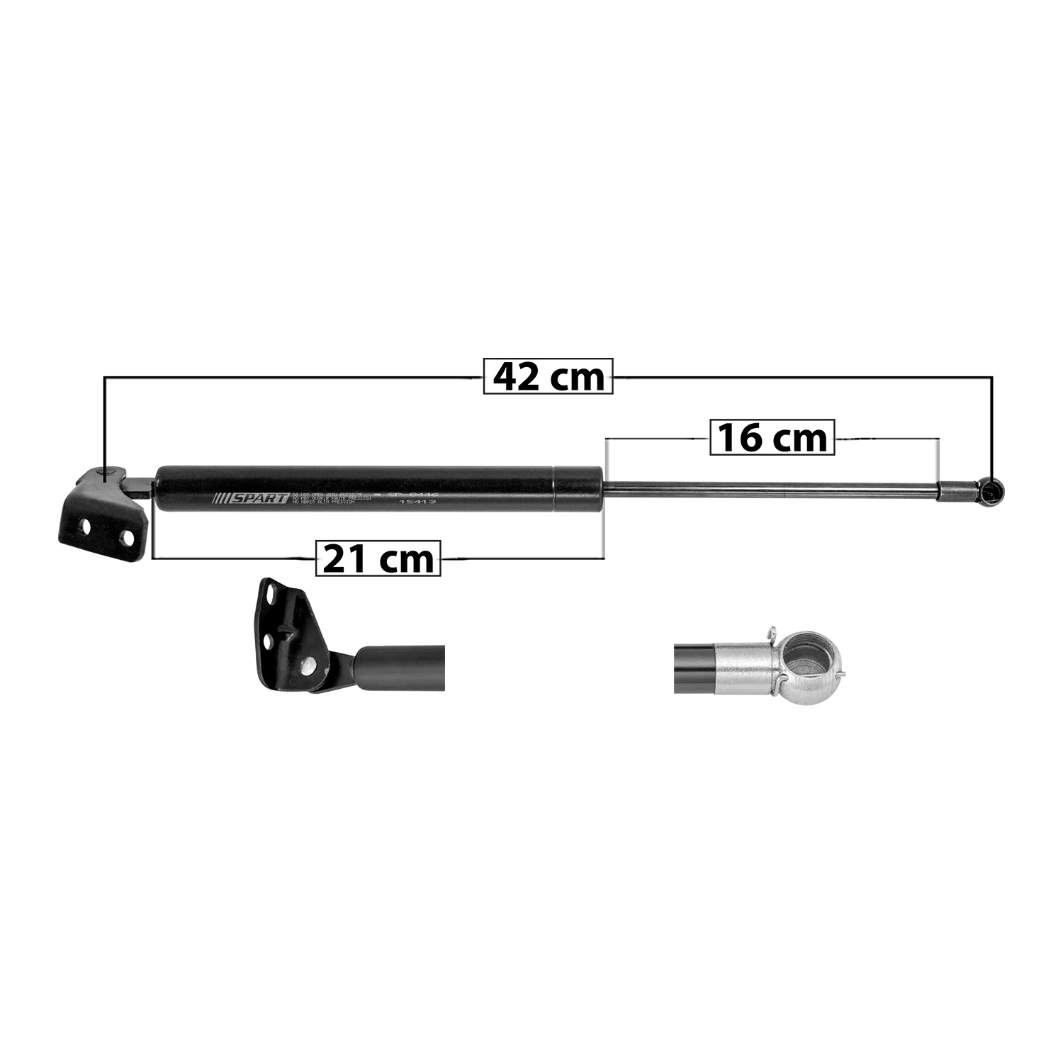 AMORTIGUADOR 5TA PUERTA NS TIIDA HATCHBACK 07-17  42 21 16 ENTRADA TIPO 17 ENTRADA 2 TIPO 5 370 83.18 37.73 430 96.67 43.85 SPART 8446 Izquierdo   