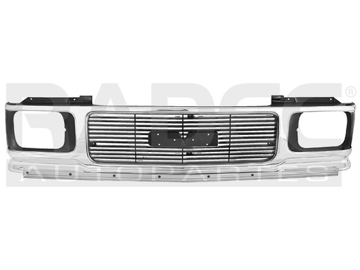 PARRILLA CV S-10/BLAZER/SONOMA/GMC 91-94 CROMADA