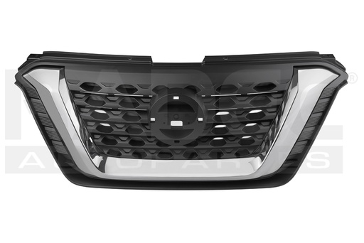 PARRILLA NS KICKS 17-20 CROMADA/HUMO NEGRA BRILLANTE SENSE/BITONO/ADVANCE/EXCLUSIVE L4 4 CILINDROS 1.6L 5 PUERTAS