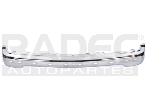 DEFENSA DELANTERA CV S-10 98-04 CROMADA C/BARRENO LS/EXTENDED CAB/SPORT UTILITY/CREW CAB L4/V6 4/6CILINDROS 2.2/4.3L 2/4 PUERTAS (U.T.P.)
