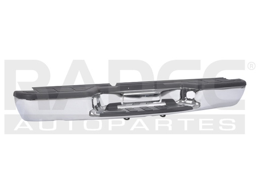 DEFENSA TRASERA CV S-10 98-04 CROMADA C/HULE (U.T.P.)