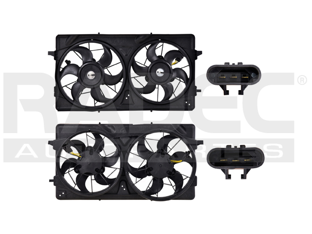 MOTOVENTILADOR CV COBALT 05-10 L4 2.0 LTS DOBLE COMPLETO 3 Y 3 PINES TY