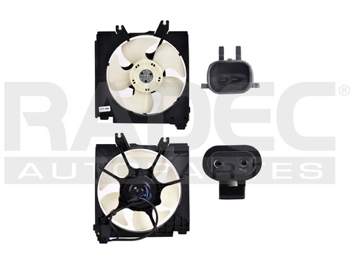 MOTOVENTILADOR DG NEON 95-99 L4 2.0 LTS AUT P/AA SENCILLO COMPLETO 2 PINES KS