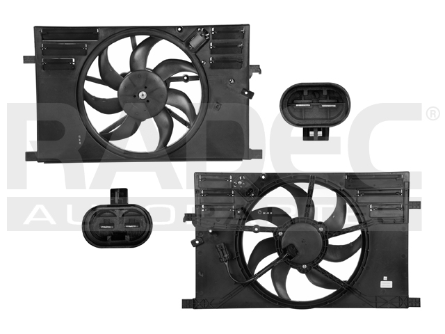 MOTOVENTILADOR DG RAM PROMASTER 15-21 L4 2.4 LTS P/RAD C/RESISTENCIA SENCILLO COMPLETO 2 Y 2 PINES KS
