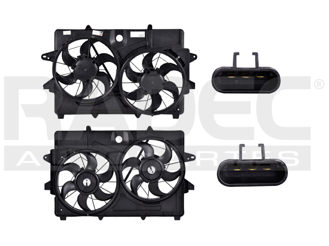 MOTOVENTILADOR FD ESCAPE 05-08 L4 2.3 LTS DOBLE COMPLETO 3 PINES TY