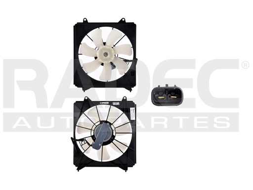 MOTOVENTILADOR HD ACCORD 13-17 V6 3.5 LTS P/AA SENCILLO COMPLETO 2 PINES TY