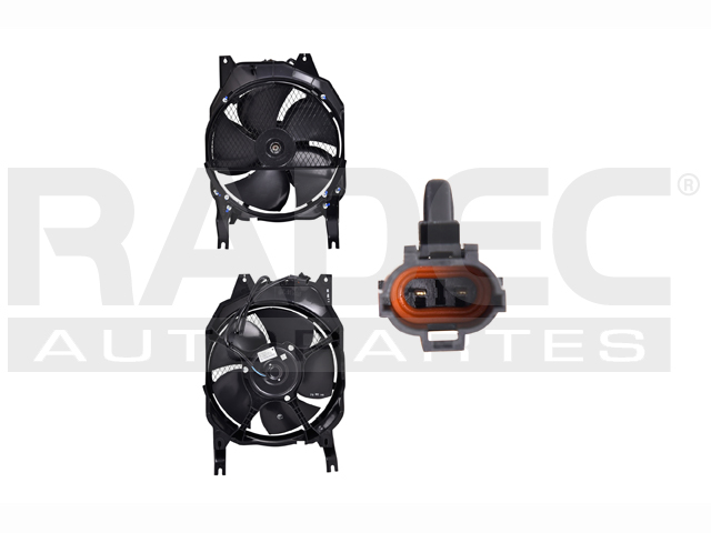 MOTOVENTILADOR IZ TROOPER 98-02 V6 3.5 LTS P/AA SENCILLO COMPLETO 2 PINES KS