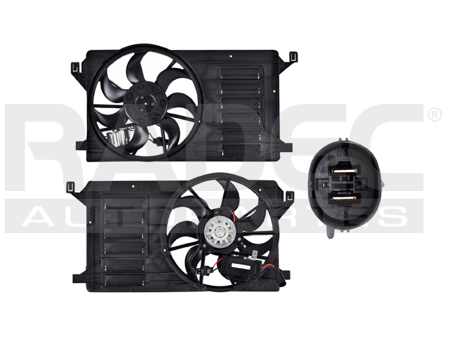MOTOVENTILADOR MZ 3 10-13 L4 2.0, 2.5 LTS P/RAD C/CONTROL SENCILLO COMPLETO 2 PINES KS