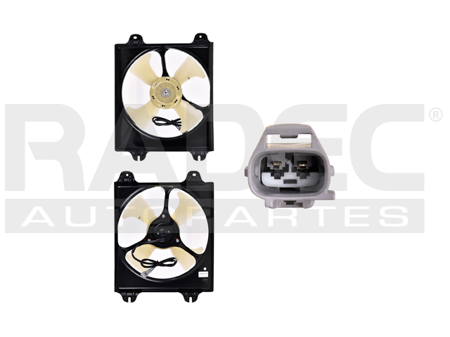 MOTOVENTILADOR MT GALANT 04-09 V6 3.8 LTS P/AA SENCILLO COMPLETO 2 PINES KS